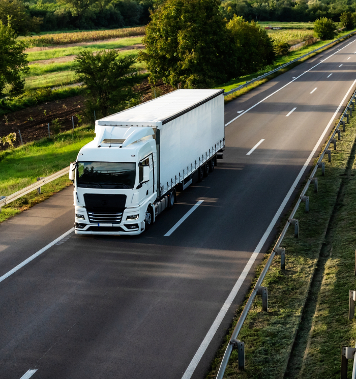 En lastbil för lastbilstransport för på landsväg | Scandinavian Shipping & Logistics